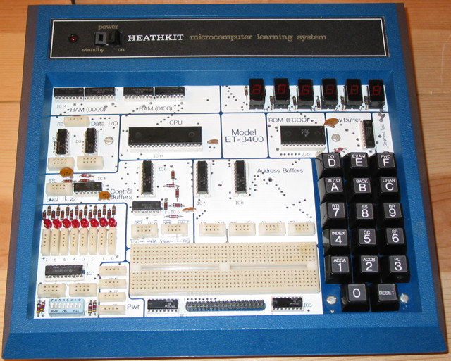 A Heathkit ET-3400 Microprocessor Trainer so clean that it sparkles
